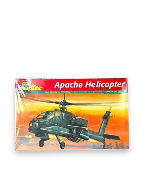 Snaptite Apache Helicopter Model Kit New Vintage Revell 1:72 Scale Sealed USA